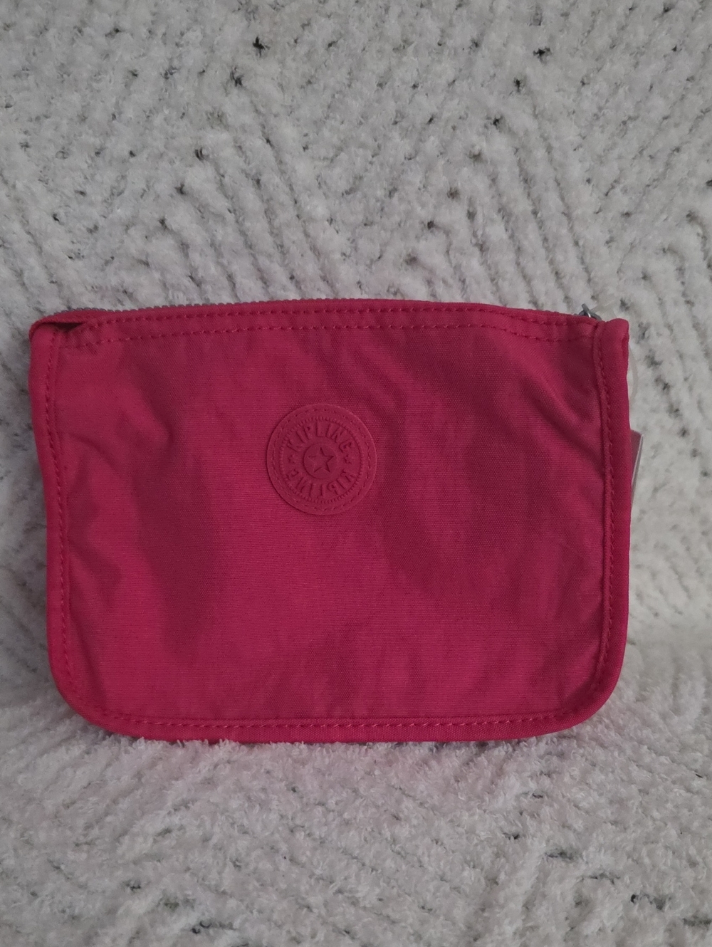 Kipling Hot Pink Nylon Cosmetic Pouch